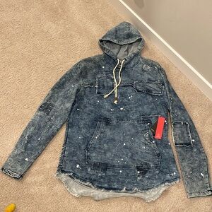 Men’s Imperious Destroyed Denim Shirt